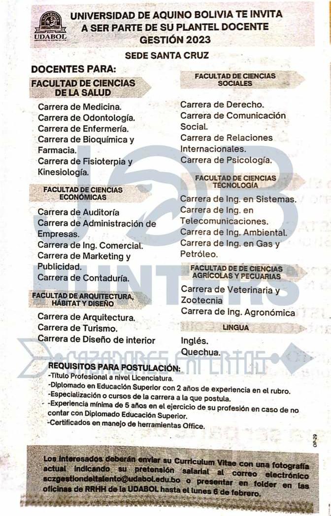 Requerimiento De Docentes Trabajando Bolivia Requerimiento De Docentes Trabajando Bolivia